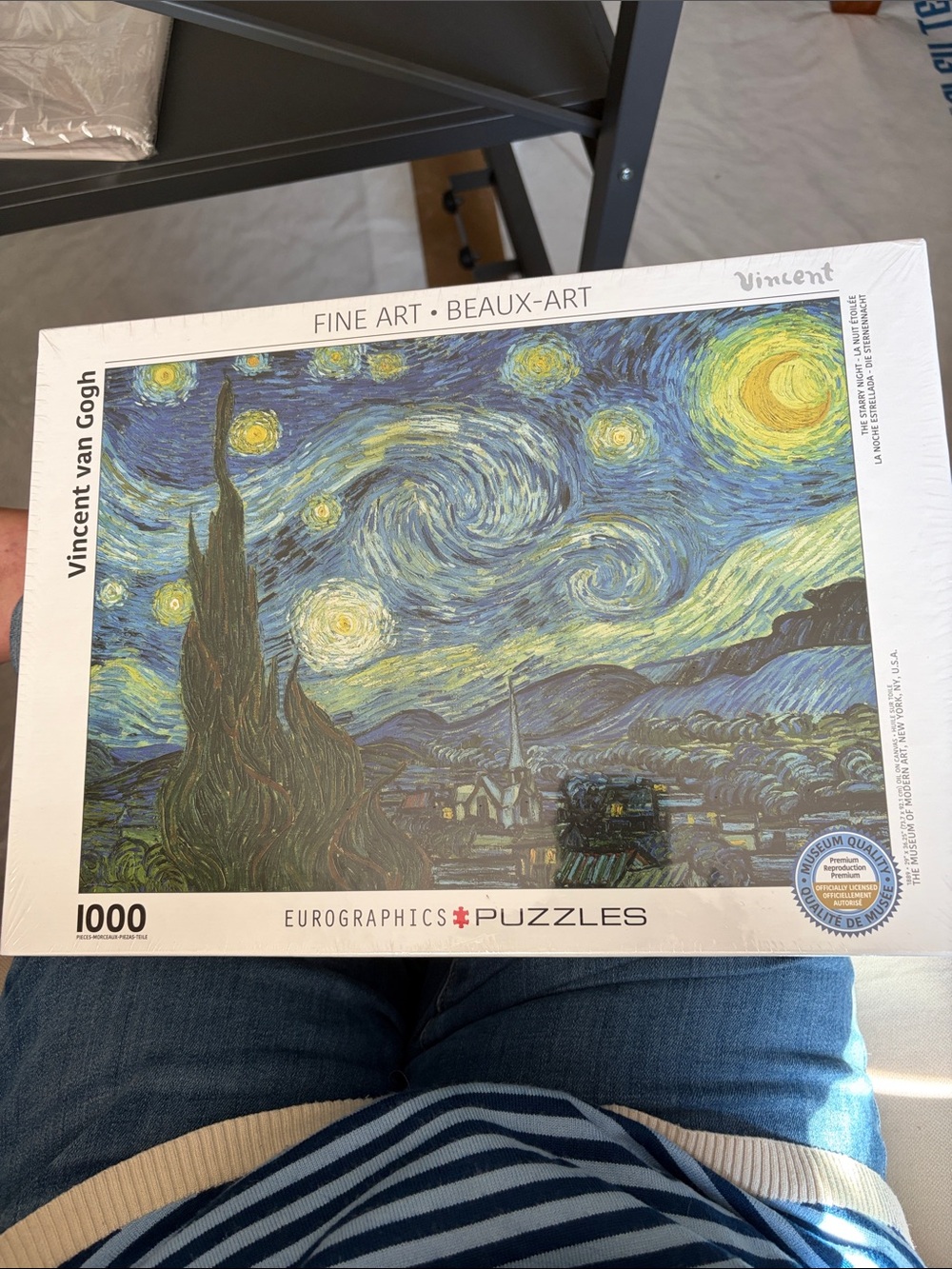 Eurographics Starry Night 1000-Piece Jigsaw Puzzle - Blue & Yellow